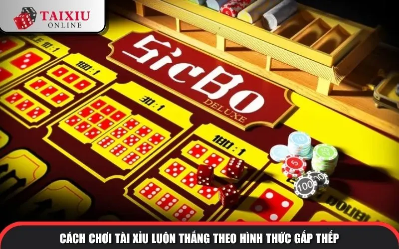 Cách chơi tài xỉu luôn thắng theo hình thức gấp thếp