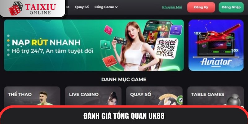 danh gia tong quan UK88 627 Giới thiệu thiên đường tài xỉu 2025