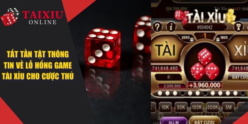 Tất Tần Tật Thông Tin Về Lỗ Hổng Game Tài Xỉu Cho Cược Thủ