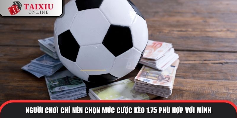 tai xiu 175 3 981 Người chơi chỉ nên chọn mức cược kèo 1.75 phù hợp với mình